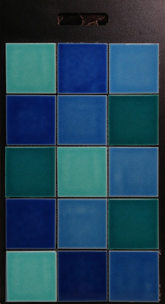 Porcelain Mosaic Tiles Pt-98-806 - Color: Greens