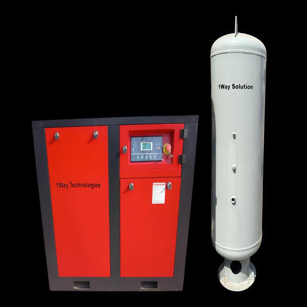 Rotary Screw Air Compressor - Air Flow Capacity: 100 Cubic Feet Per Minute (ft3/min)