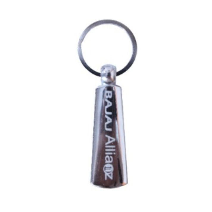 Metal Laser Engraving Key Chain - Color: Silver