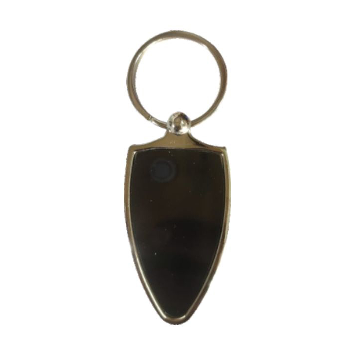 Custom Laser Engraving Key Chain - Color: Golden And Black