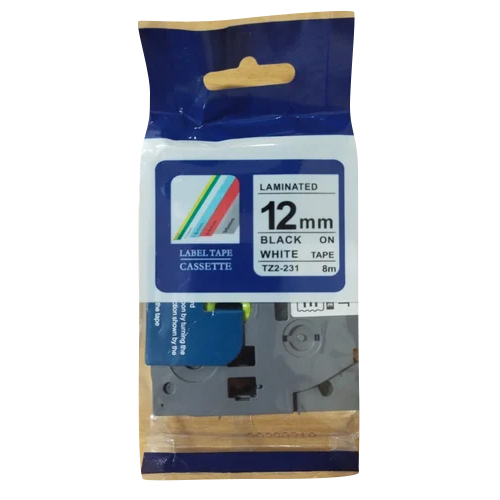 Brother Compatible Printer Tapes - Color: White