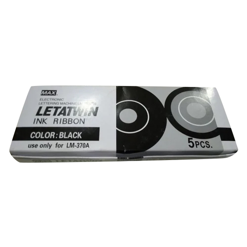 Ink Ribbon For Max Letatwin Ferrule Printing Machine - Color: Black