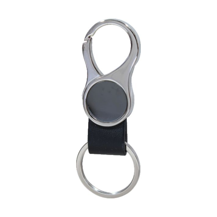 Stylish Hook Key Chain - Color: Silver And Black