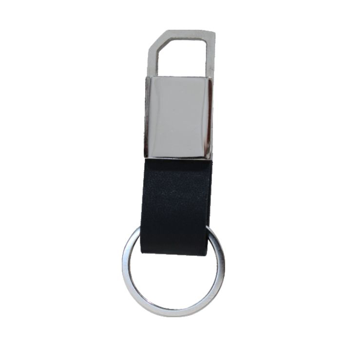 Hook Key Chain - Color: Silver And Black