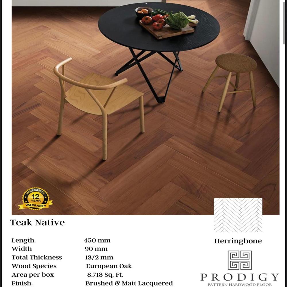 PRODIGY ENGINEERED HARDWOOD CHEVRON/HERRINGBONE FLOORING
