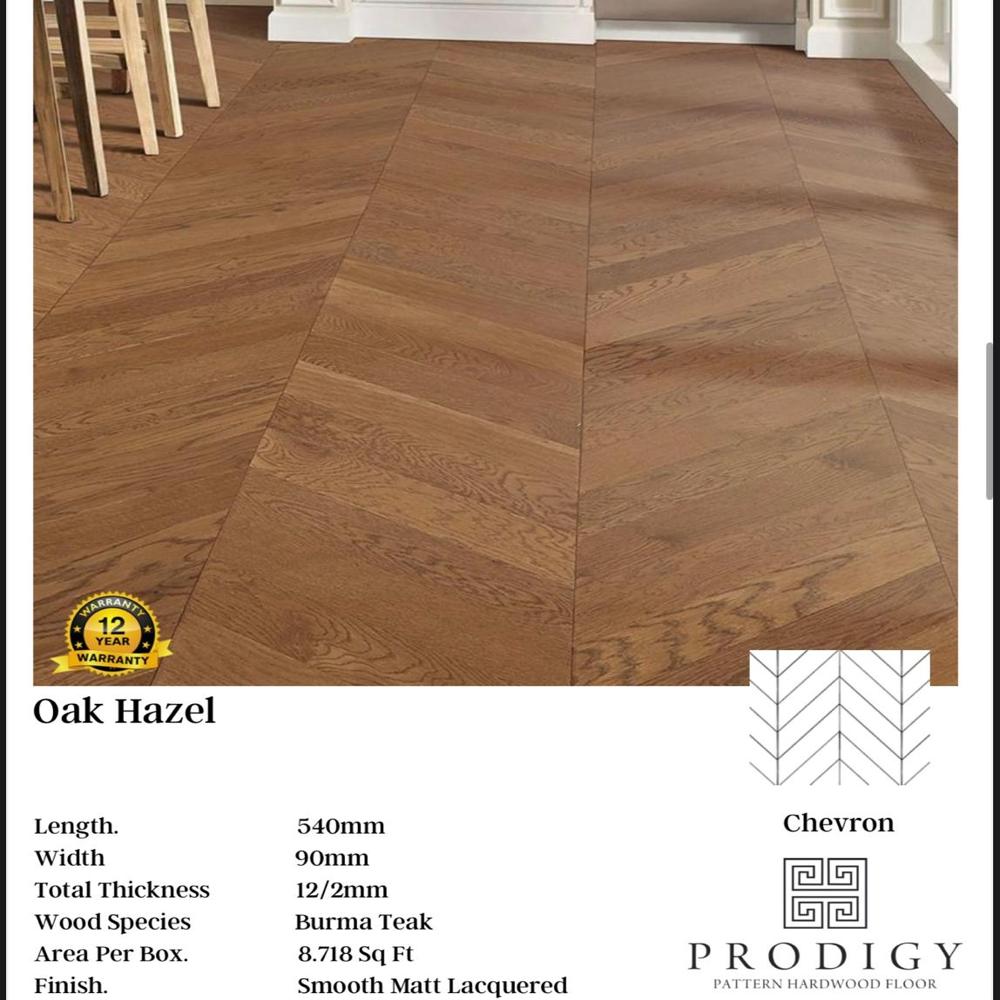 PRODIGY ENGINEERED HARDWOOD CHEVRON/HERRINGBONE FLOORING