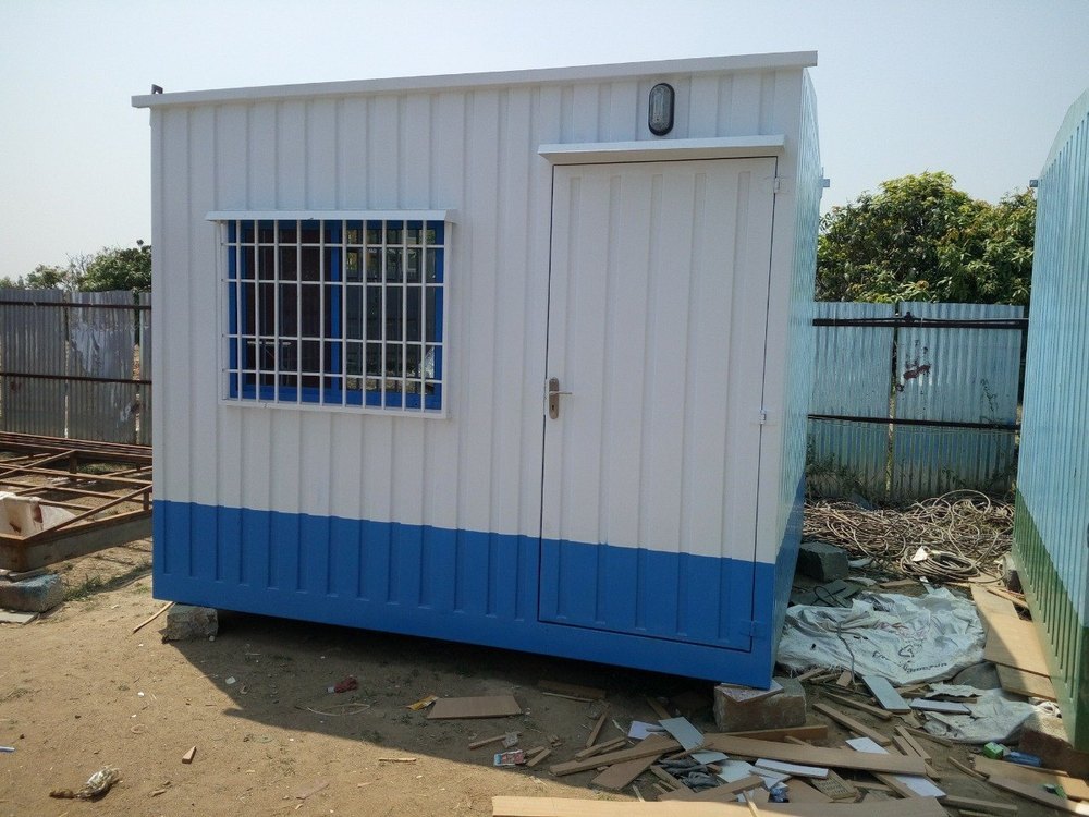 Portable Security Cabin - Door Material: Pvc Window