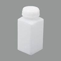 500 Ml Plastic Bottle Square Container - Color: White