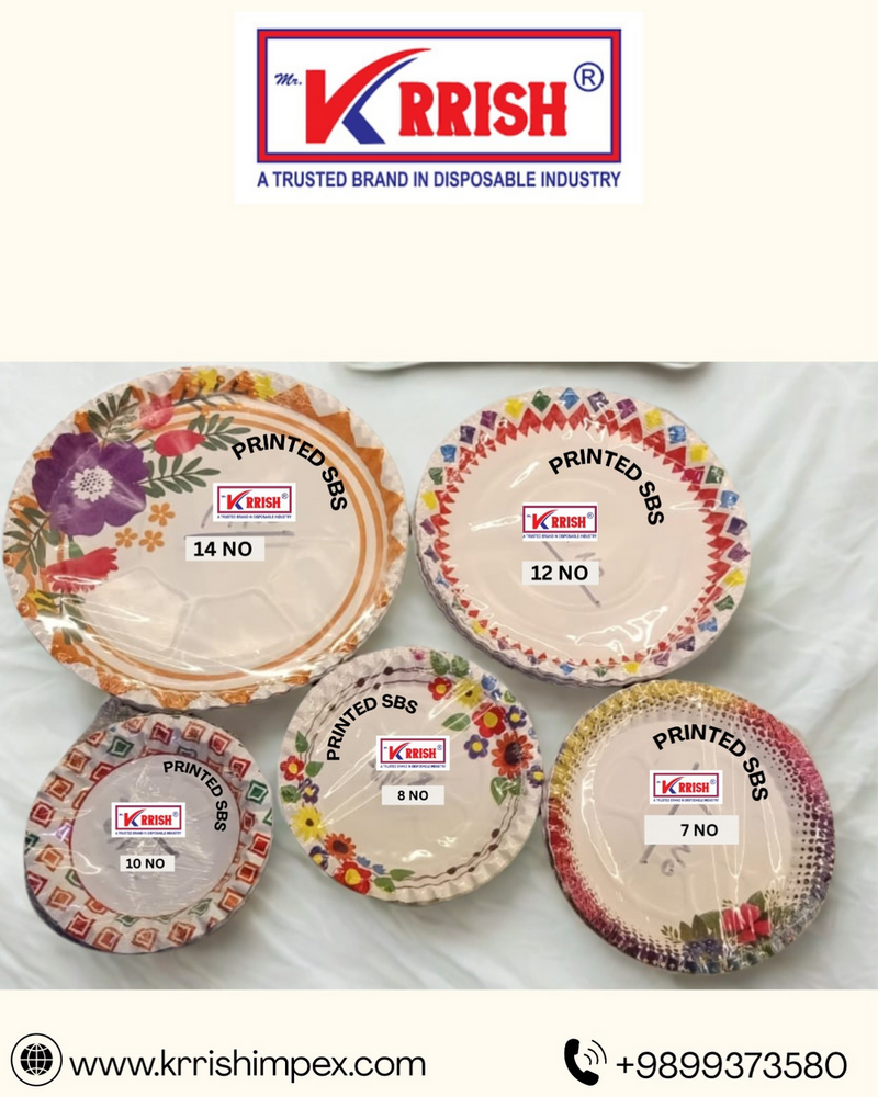 PAMPER PLATES SBS PAPER