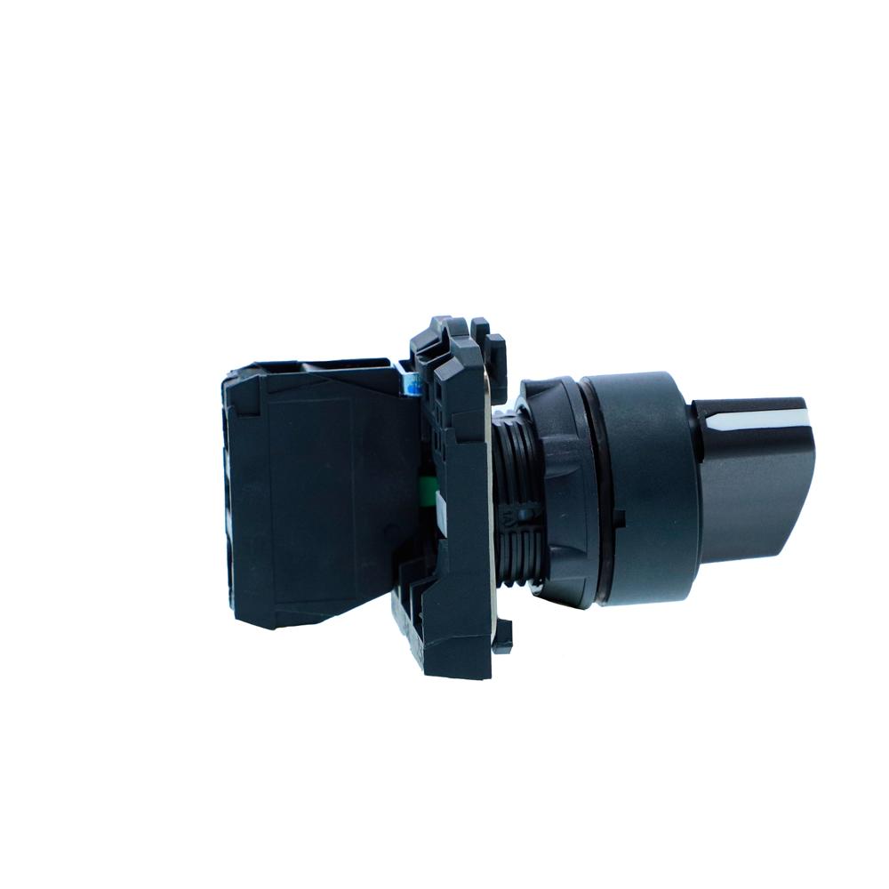 Xb5ad21n-selector Switch, Harmony Xb5n Xb7n, Plastic, Black, 22mm, Short Handle, 2 Position, Stay Put, 1 No - Current Rating: 10 A