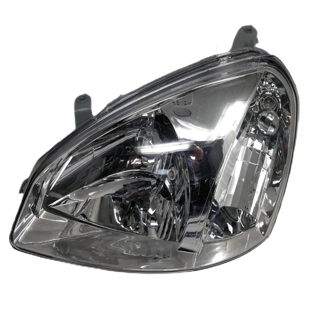 K D Headlight Assembly For Tata Indica V2 2001-2013/ Ev2 2013-2018/ Xeta 2006-2019/ Cs 2008-2011 ( Without Adjustable Motor) - Body Material: Plastic