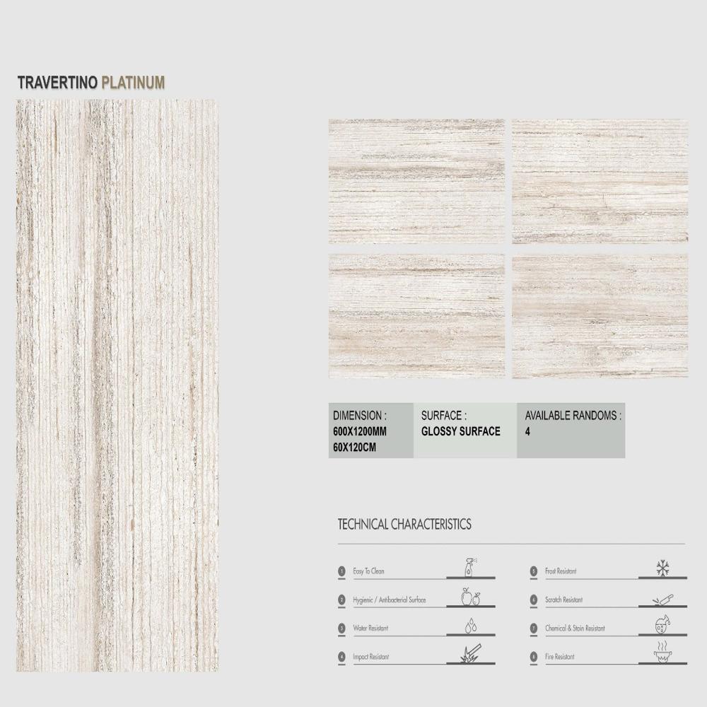 600X1200 Slab Tile - Thickness: 9 Millimeter (Mm)
