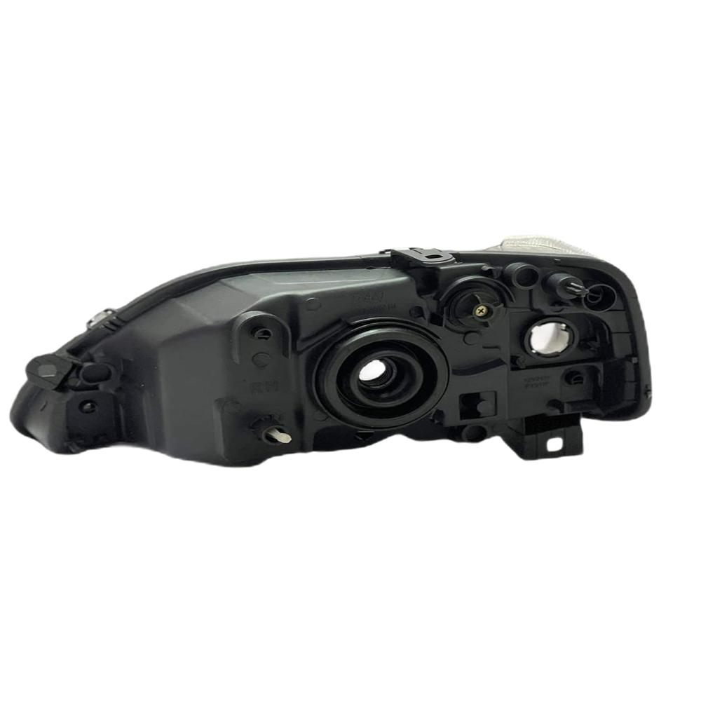 K D Headlight Assembly For Mahindra Logan White (2004-2012) & Verito (2011-2012) Chrome ( Without Adjustable Motor) - Body Material: Plastic