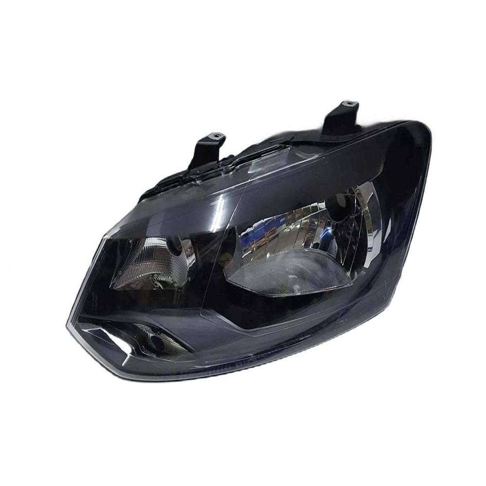 K D Headlight for VW Polo & Vento (BLACK) Without Adjustable Motor & Without Projector