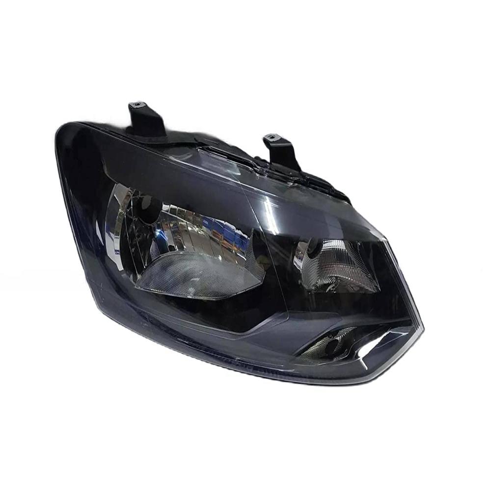 K D Headlight for VW Polo & Vento (BLACK) Without Adjustable Motor & Without Projector