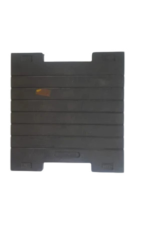 12Mm Grooved Rubber Sole Plate - Color: Black