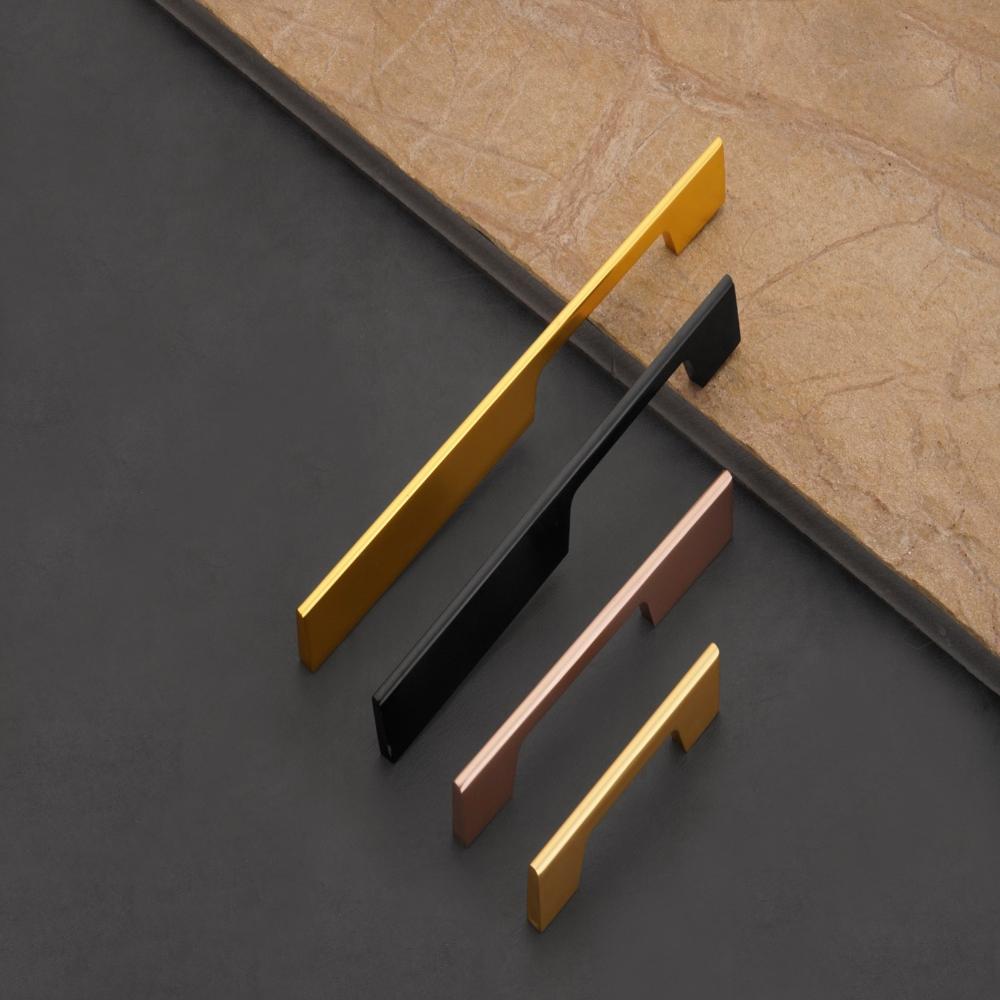 Aluminum Cabinet Handle - Color: Gold