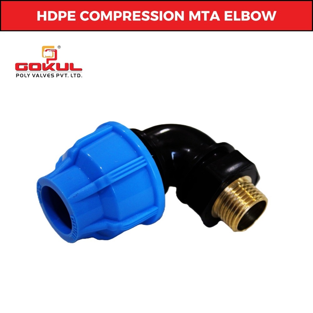 HDPE Compression Fittings BRASS Fta Elbow