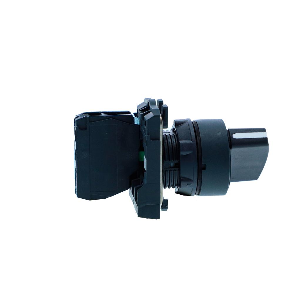 Xb5ad41n- Selector Switch, Harmony Xb5n Xb7n, Plastic, Black, 22mm, Short Handle, 2 Position, Spring Return To Left, 1 No - Current Rating: 10 A
