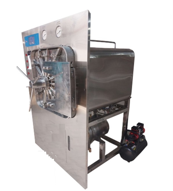Double Door Rectangular Steam Sterilizer - Color: Silver