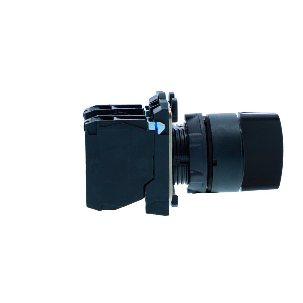 Xb5ad53n-selector Switch, Harmony Xb5n Xb7n, Plastic, Black, 22mm, Short Handle, 3 Position, Spring Return To Middle, 2 No - Material: Plastic