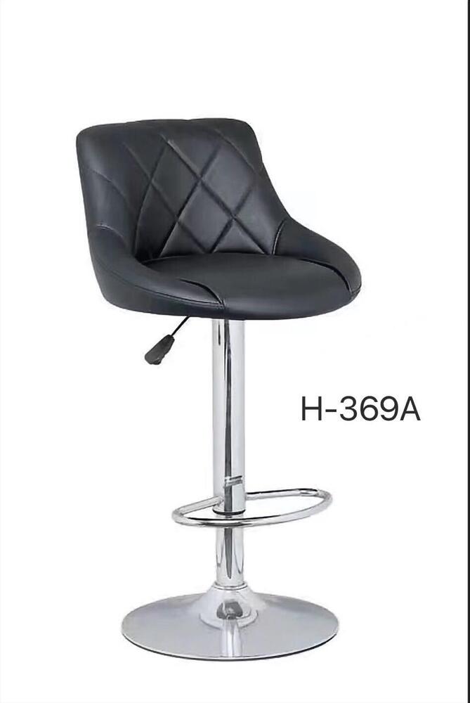 H-369A Bar Chair - Color: Black And Silver