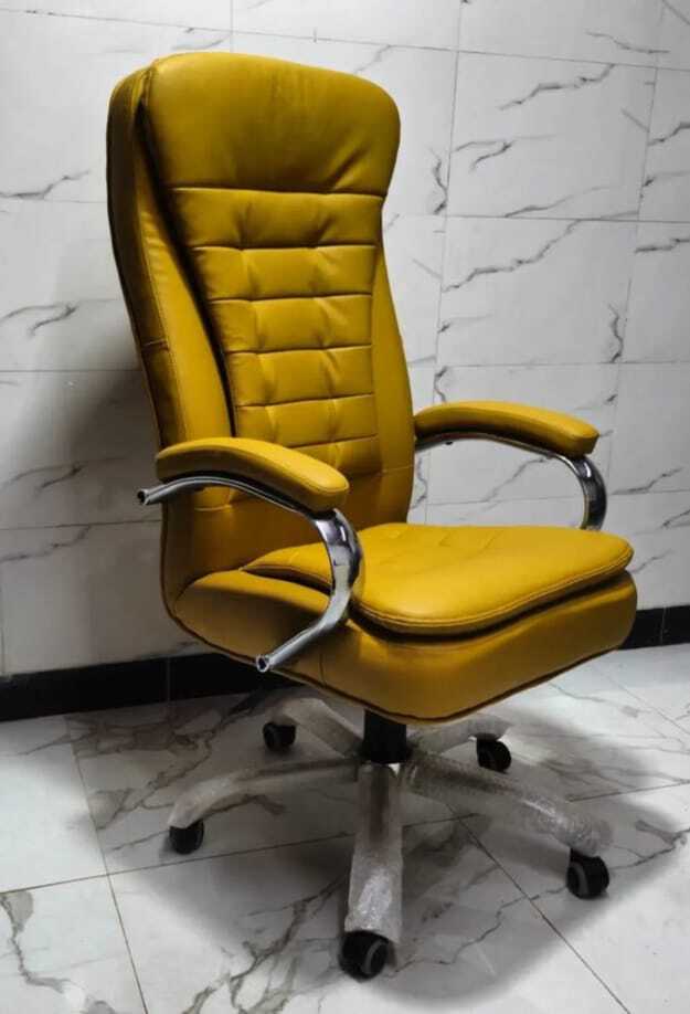 Kelly High Back Chair - Color: Yellow