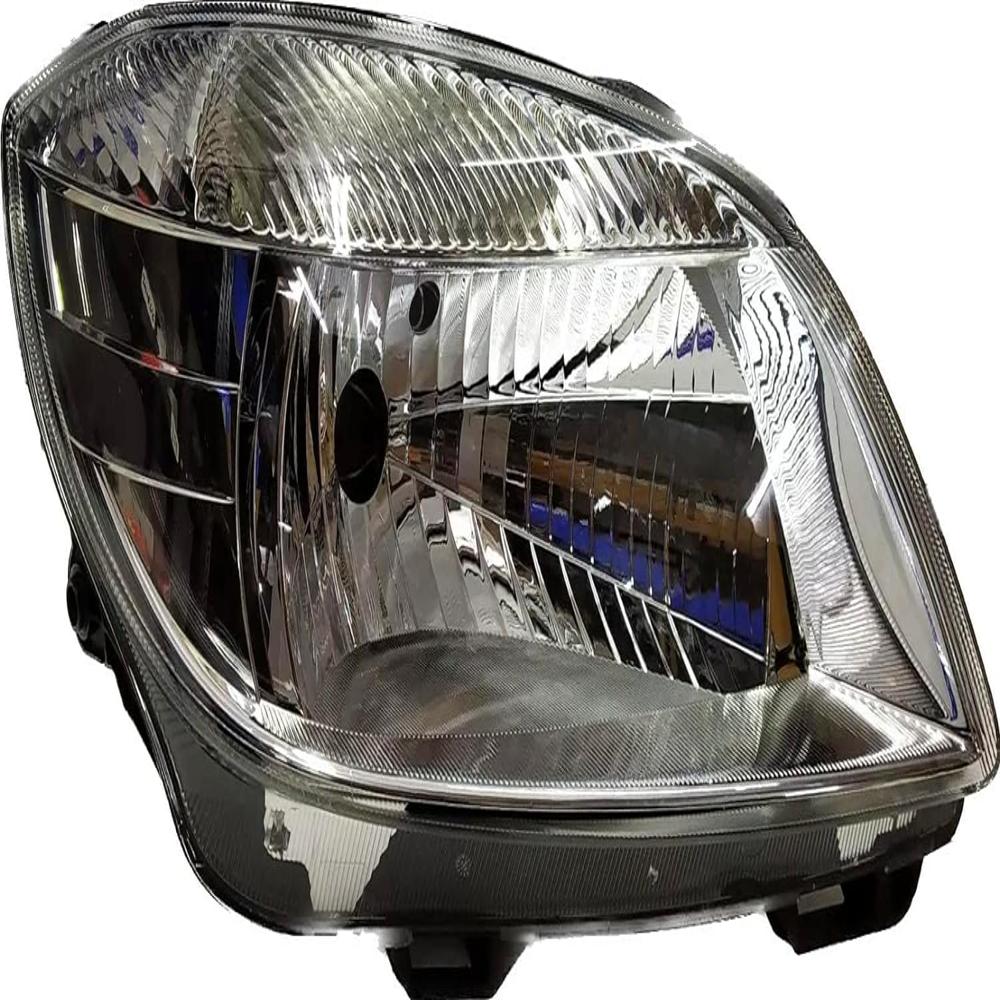 K D Headlight For Skoda Rapid 2011-2014/ Fabia 2010-2013 ( Without Adjustable Motor) - Body Material: Plastic