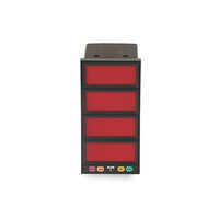 Annunciator 4 Way - Color: Black And Red