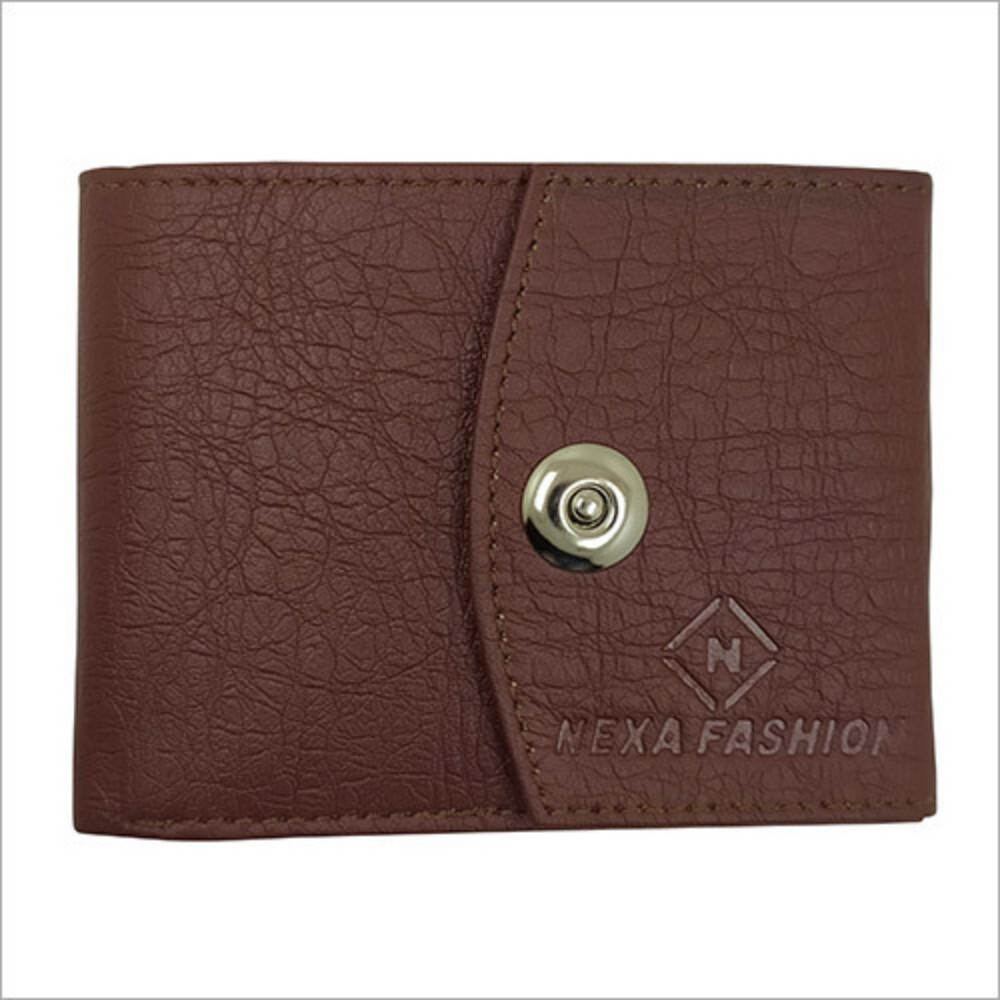 Mens Brown Leather Wallet - Size: Standard