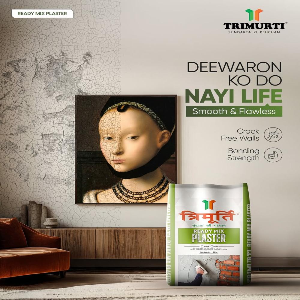 Trimurti  30 Kg Ready Mix Plaster (Grey)
