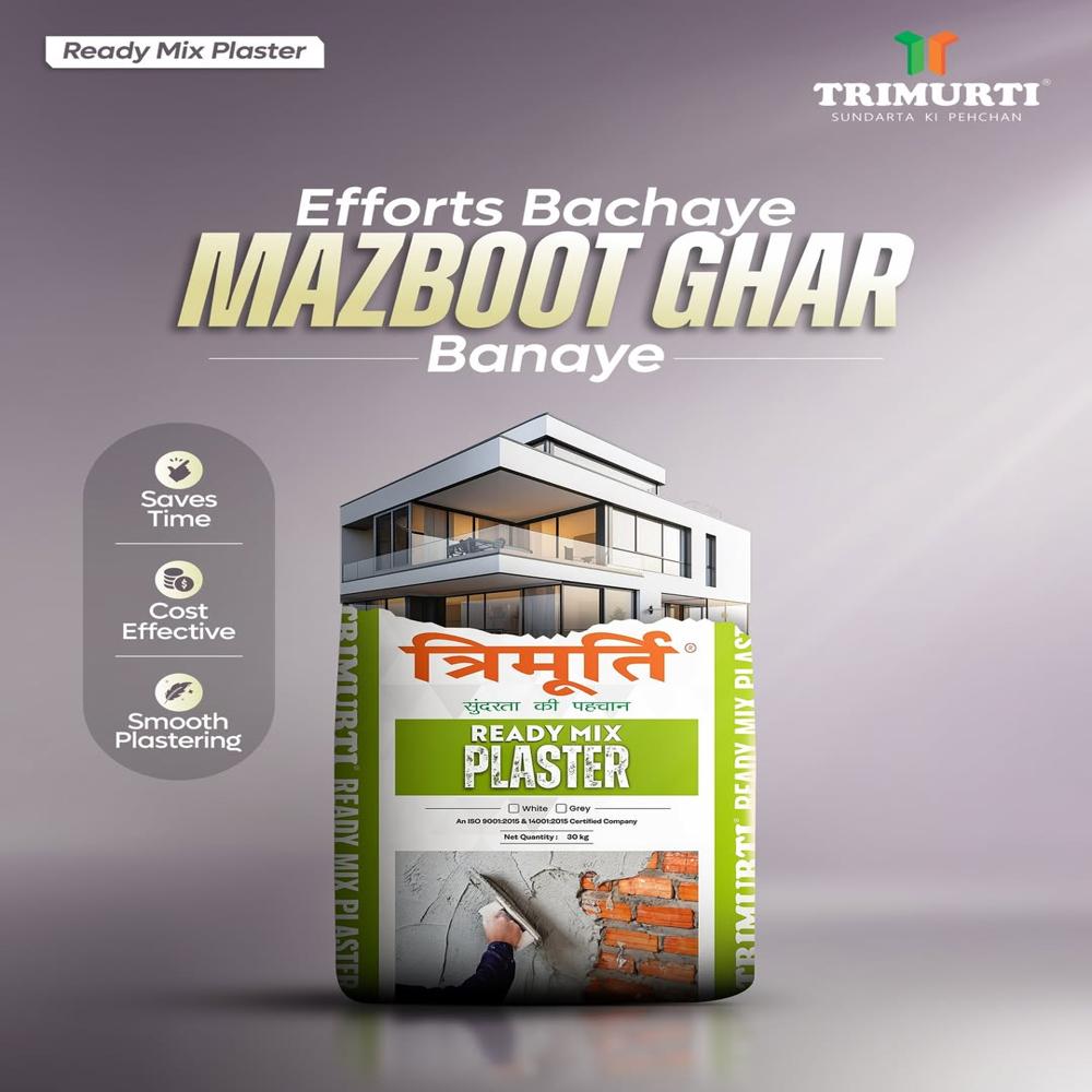 Trimurti  30 Kg Ready Mix Plaster (Grey)
