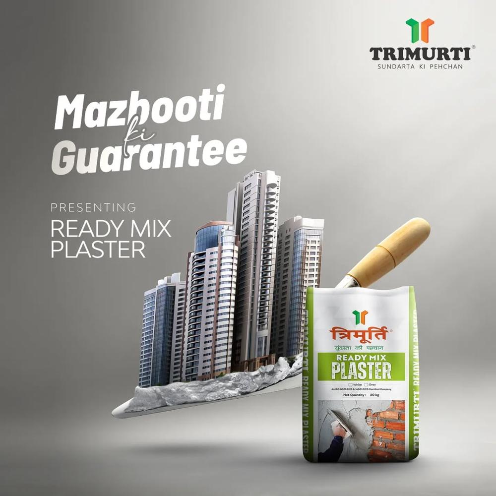 Trimurti 30 Kg Ready Mix Plaster (White)