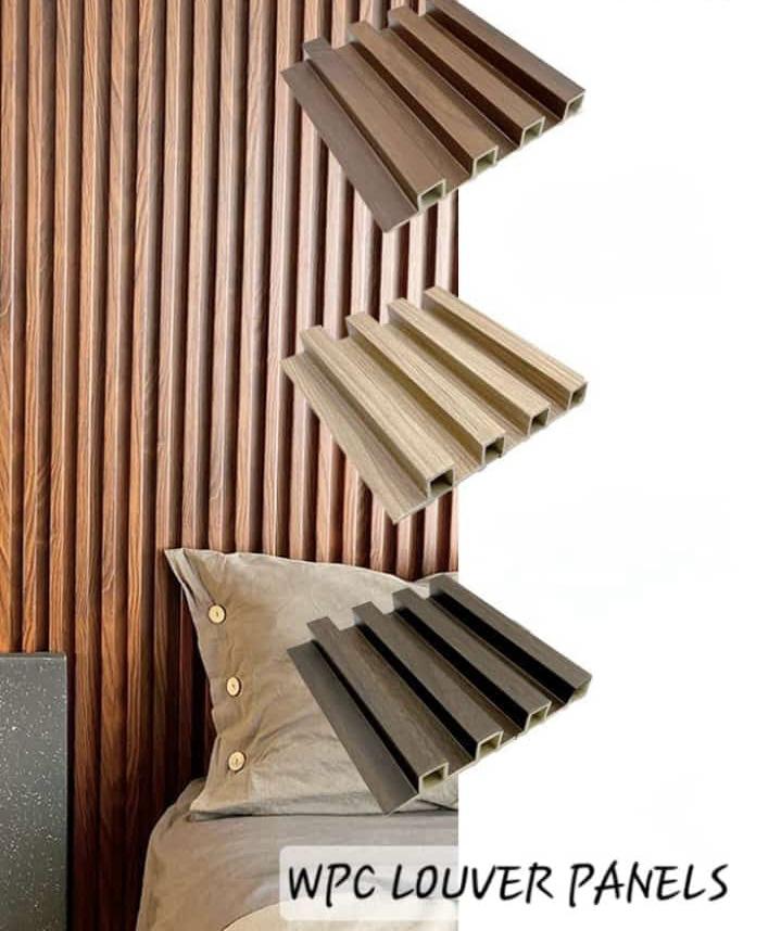24mm Wpc Louver Panel For Ceiling & Wall - Waterproof, Termite-proof, Durable, And Stylish Wood-finish Louvers For Modern Residential And Commercial Interiors. Suitable For Wall Decor, Ceilings, Facades, And Partitions - Color: All Color
