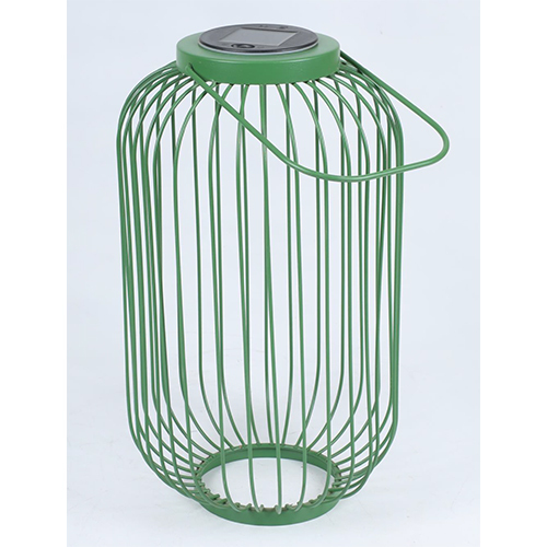 Green Iron Solar Lantern - Light Source: Energy Saving