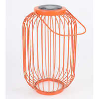 Orange Iron Solar Lantern