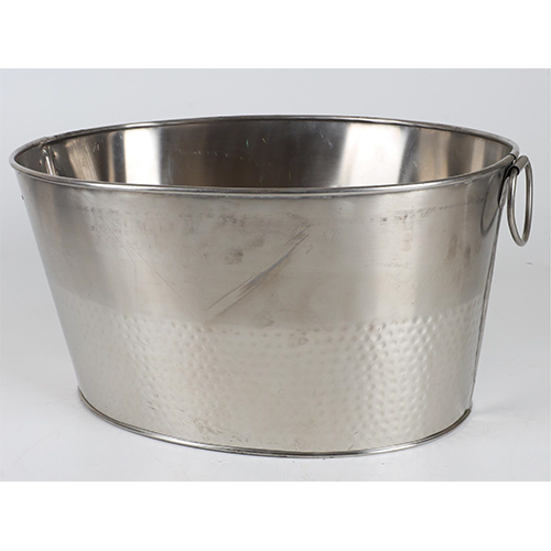 Iron Beverage Tub - Color: Silver