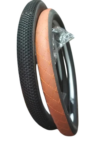 Car Steering Leather Cover - Feature: Strong Grip
