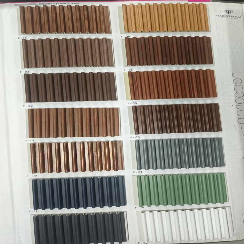 WPC Round Louvers by Uniclad - Elegant, Termite & Water Resistant Panels