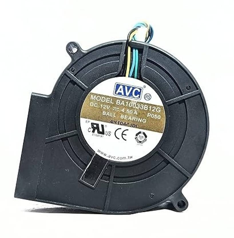 AVC BA10033B12G DC Blower 12V-4.50A DC Brushless Air Cooling Blower 97*33 3wire Forward Curved Air Blower  (Corded)