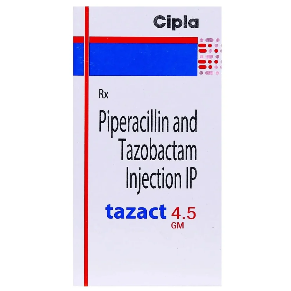 Tazact 4.5 Gm Injection - Physical Form: Liquid
