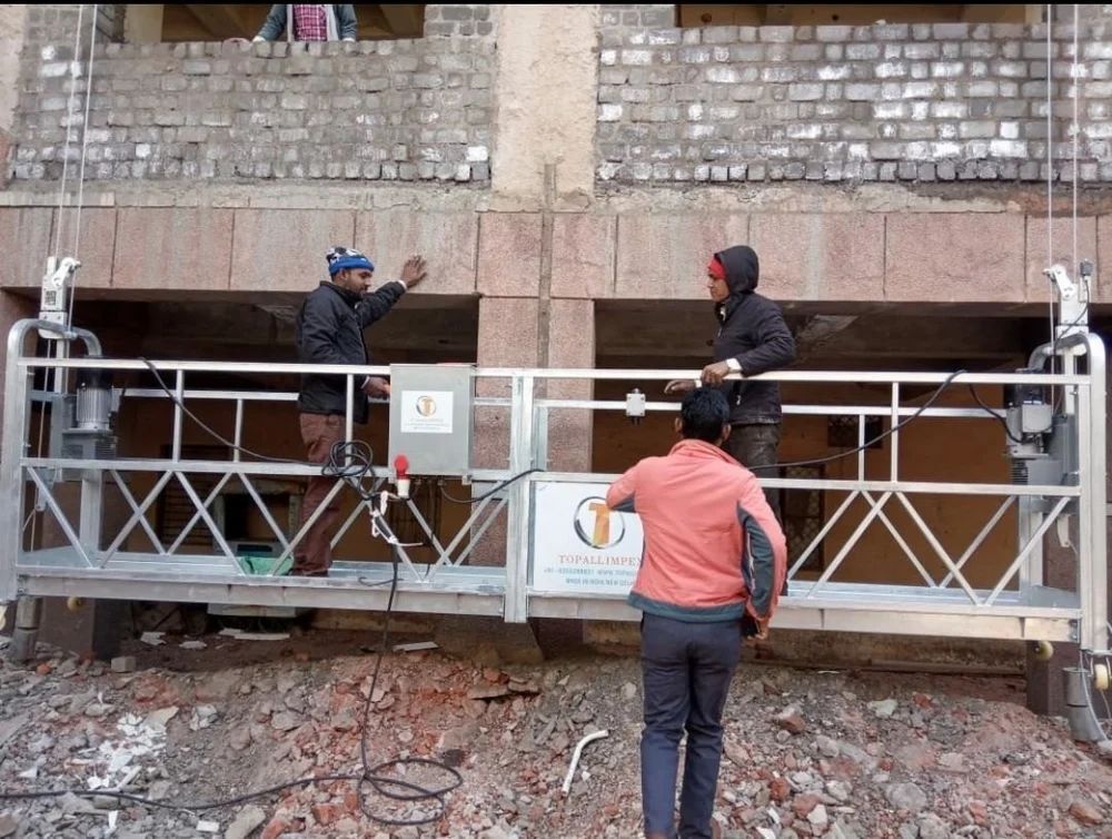 Suspended Platform Cradle System - Application: Construction