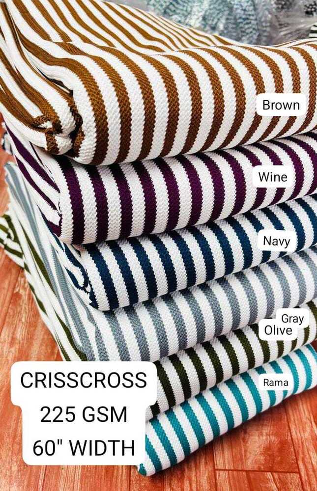 Crisscross Polyester Lycra Fabric