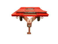 Red Efficient Agricultural Trailer Folding