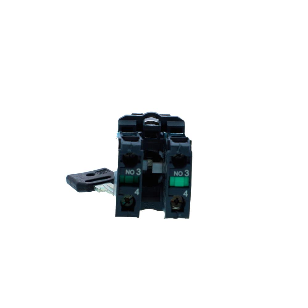 Xb5ag53n-key Selector Switch, Harmony Xb5n Xb7n, Plastic, Black, 22mm, Short Handle, 3 Pos, Stay Put, 2 Side Key Release, 2 No - Current Rating: 10 A