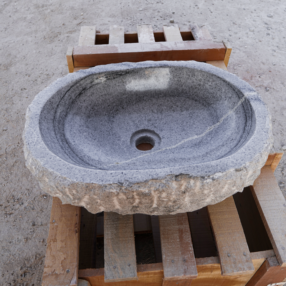Stone Wash Basin - Color: White