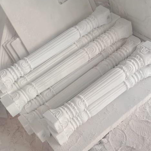 Marble Carving Pillar - Color: White