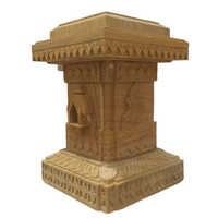 Sandstone Tulsi Stand - Color: Red