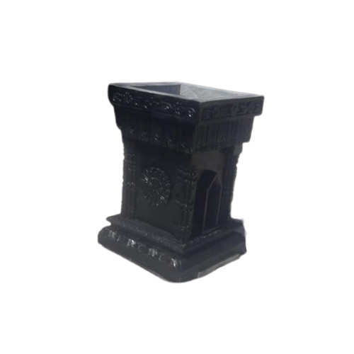 Black Stone Tulsi Pot