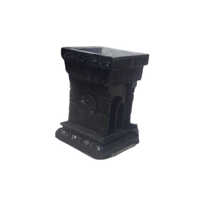 Black Stone Tulsi Pot